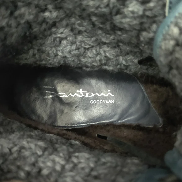 Santoni shearling derby boots - Picture 6 of 10